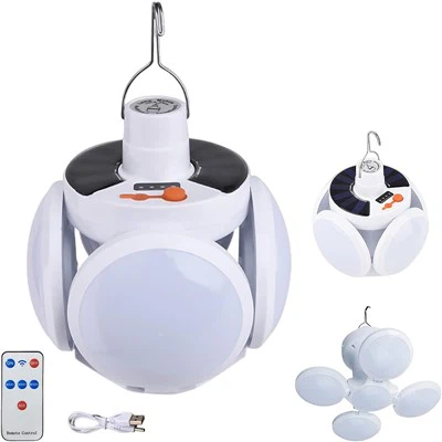 Lumină solară de camping pliabilă