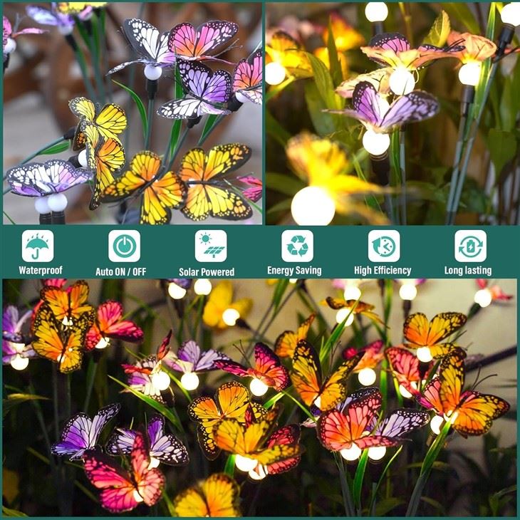 Solar Butterfly Garden Lights For Yard Patio Pathway Decoration best