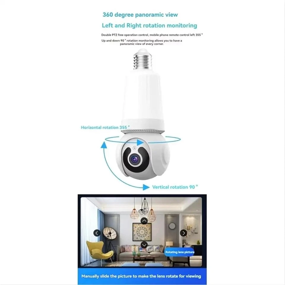 WiFi 1080P E27 Led Light Bulb Camera suppliers